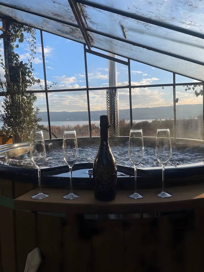 Ferienwohnung für 2 Personen, mit Garten und Sauna sowie Seeblick am Bodensee