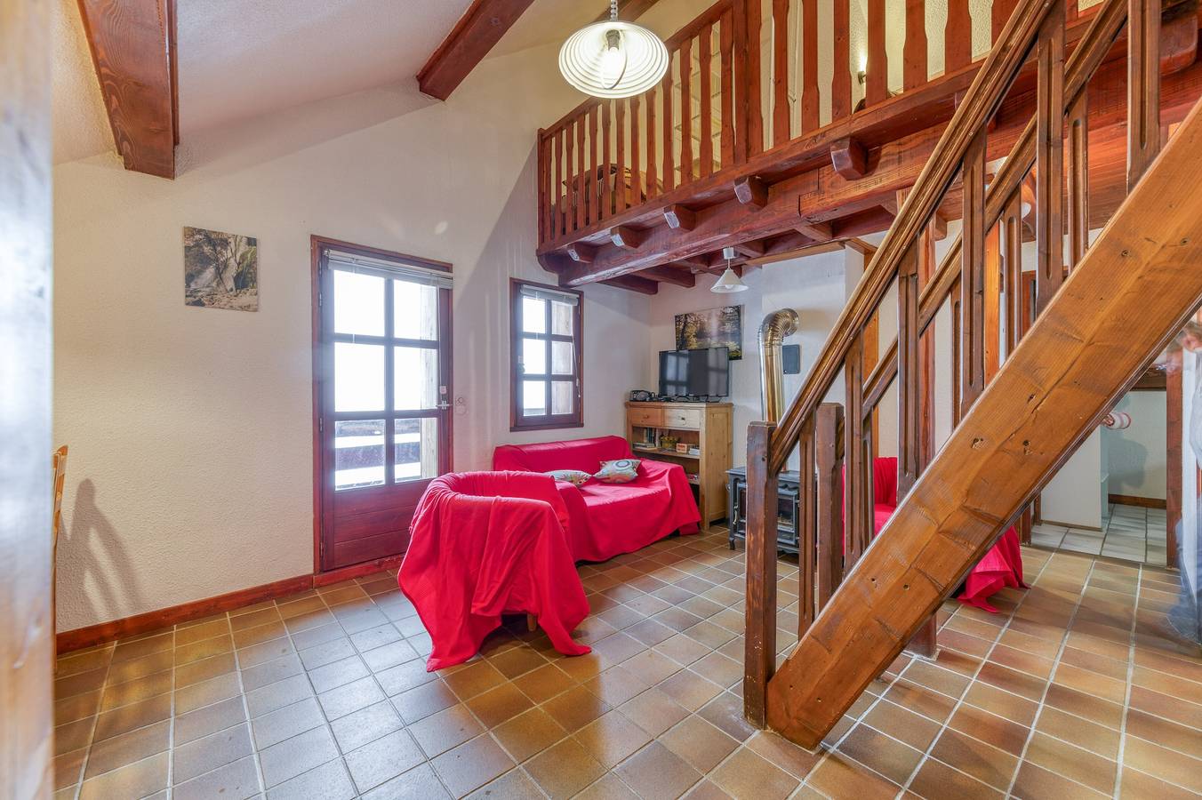 Ganze Wohnung, Appartement "Magnimon 2 - Der rustikale Charme" mit Bergblick, privater Terrasse und Wlan in Villard-Reculas, Nationalpark Écrins