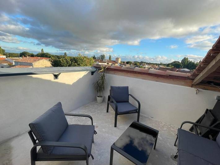 Gîte pour 4 personnes, avec terrasse et vue, animaux acceptés à Saint-Laurent-de-la-Prée - 2