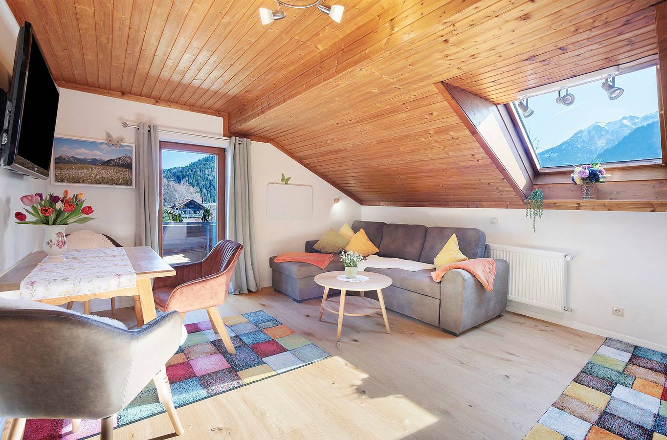 Ganze Wohnung, Apartment 'Haus Bergliebe – Zugspitzblick' mit Bergblick, Balkon und Wlan in Pfronten, Bayerisch Schwaben