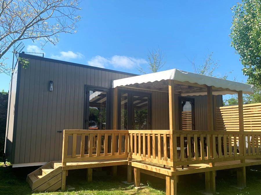 Camping Aux Coeurs Vendeens - Mobilheim 5 personen - Cottage Prestige Taos in Saint-Jean-de-Monts, Vendée