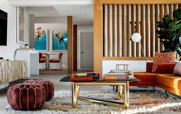 Vacation house for 6 people, with yard and balcony, with pets in Palm Springs