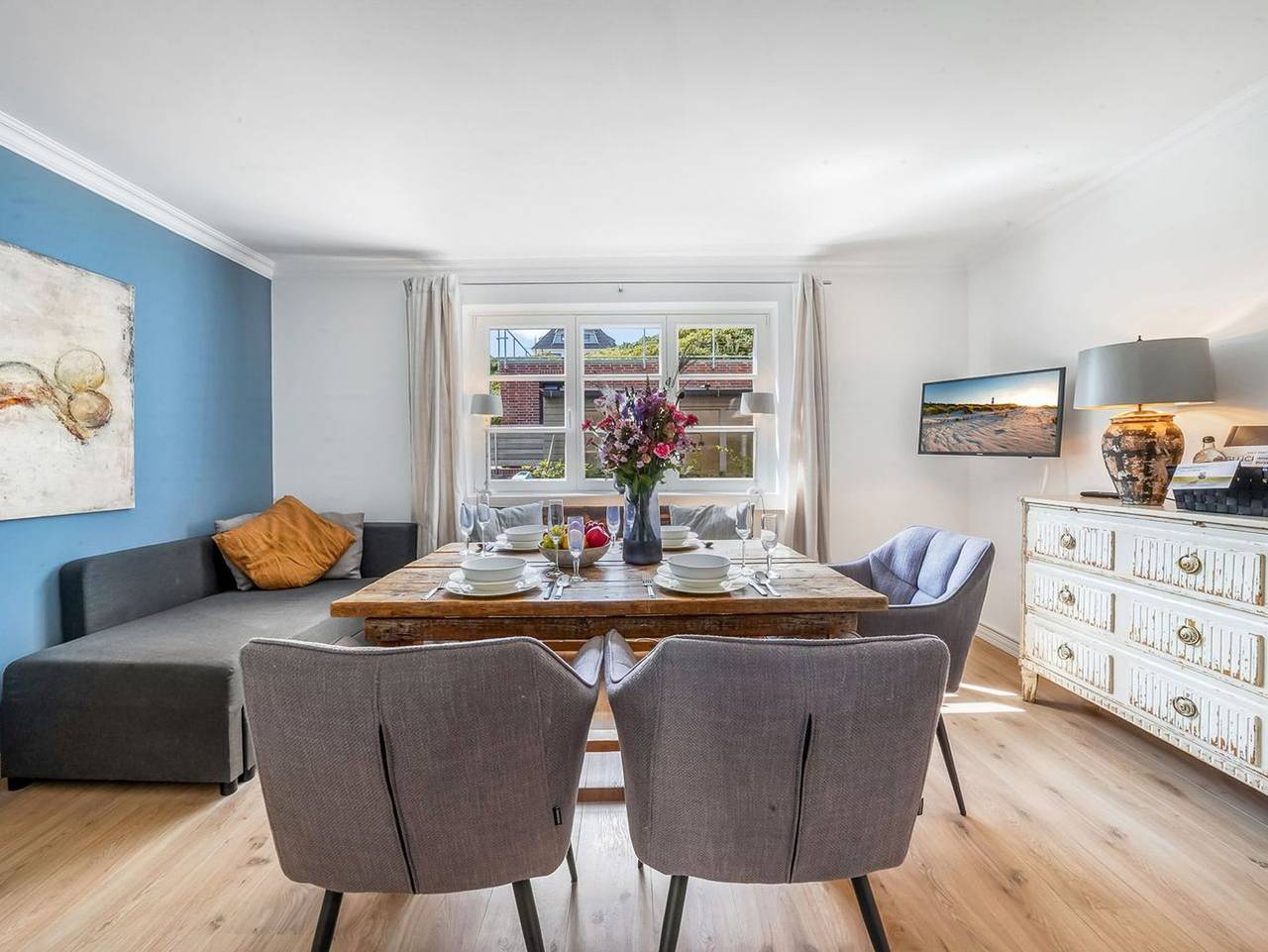 Ganze Ferienwohnung, Hampton 1 - Modernisierte Ferienwohnung mit Terrasse in strandnaher Lage in Hörnum. in Hörnum, Sylt