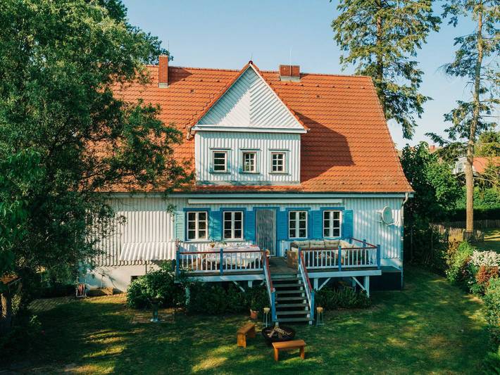 Ferienhaus für 8 Personen, mit Terrasse und Garten sowie Sauna in Luckow