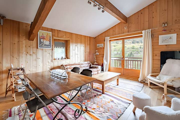 Location de vacances pour 4 personnes, avec balcon et jardin à Praz-sur-Arly