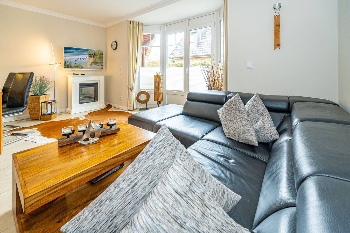Ganze Wohnung, Ferienwohnung für bis zu 4 Personen mit Terrasse und Sauna. in Westerland, Sylt (Gemeinde)