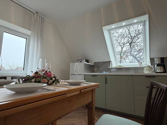 Hel lägenhet, Himmelreich Apartment with Sea View in Langhaus Aussichtsreich in Oland, Langeneß