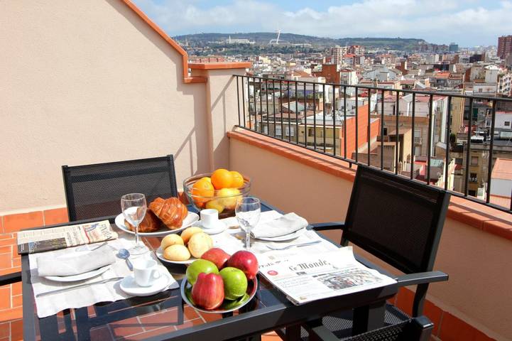 Studio für 4 Personen, mit Terrasse in Barcelona
