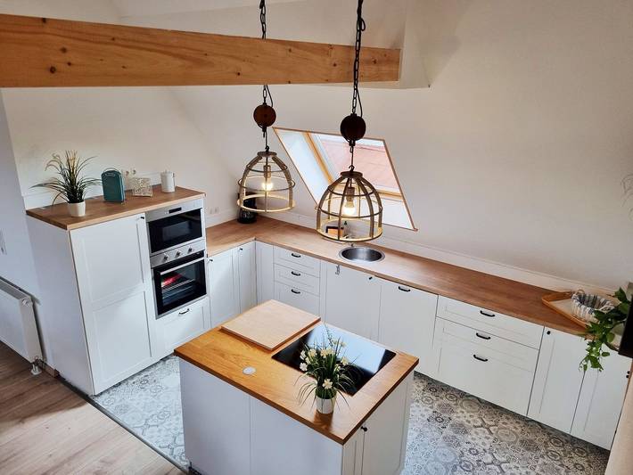 Ganze Wohnung, Ferienwohnung Feldkieker auf wunderschönem Ferienhof nahe der Ostsee mit Sauna und Pool in Schwartbuck, Südliche Ostseeküste