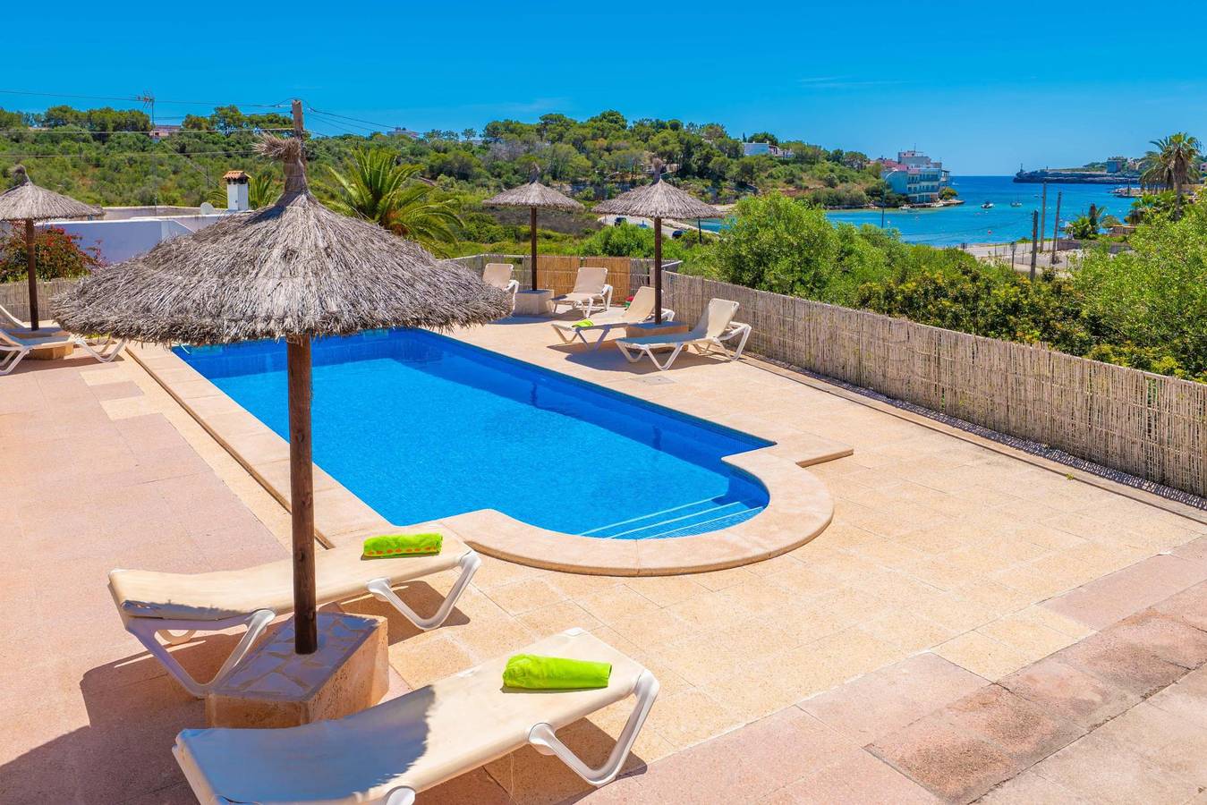 S'Algueret - Gemütliches Haus mit Gemeinschaftspool und Meerblick in Portopetro - Kostenloses Wlan in Portopetro, Santanyí