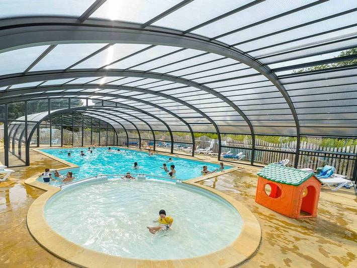Flower Camping le Kergariou - Mobilheim 4 personen - Lancelot Standard 25m² - 2 Zimmer - Halbüberdachte Terrasse in Clohars-Carnoët, Côte de Cornouaille