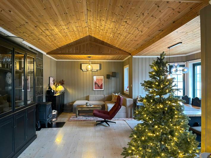 Hochgelegene Hütte mit Sauna am Tinnsjøen in Tinn