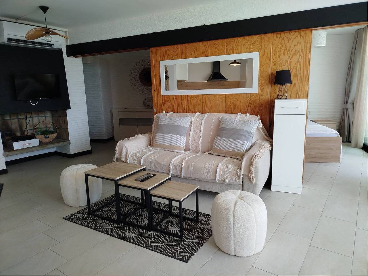 Appartement de vacances entier, Bord de mer pour ce T2 cabine climatisé avec parking et Wifi- 6Pc250 in Saint-Cyprien-Plage, Saint-Cyprien