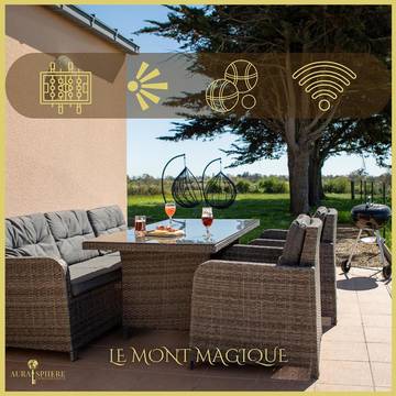 Gîte pour 6 personnes, avec terrasse et jardin à Dragey-Ronthon