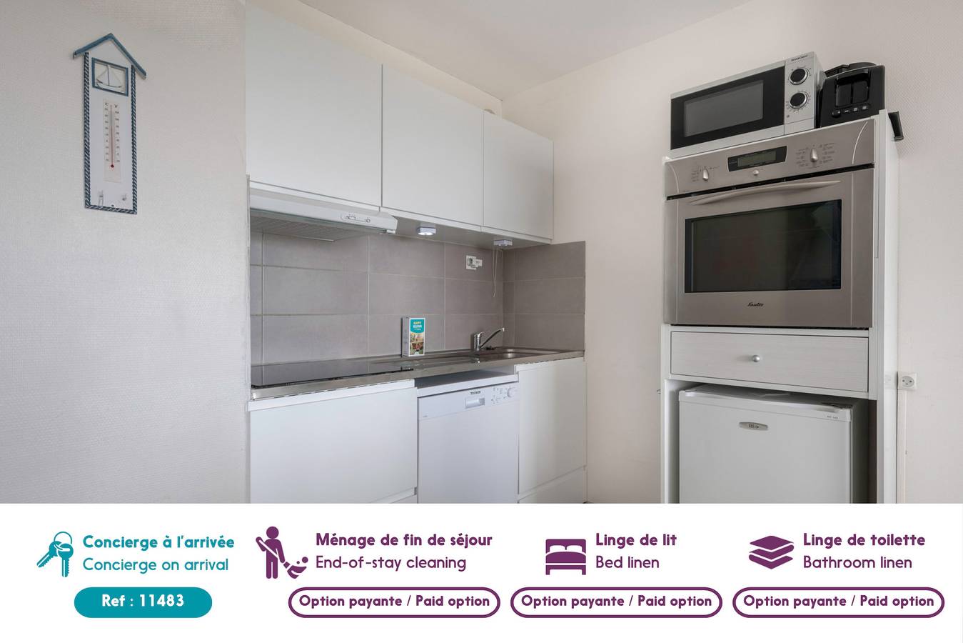 Apartamento entero, St Brévin - Studio - 4 Pers - Vue Mer in Saint-Brevin-les-Pins, Côte de Jade
