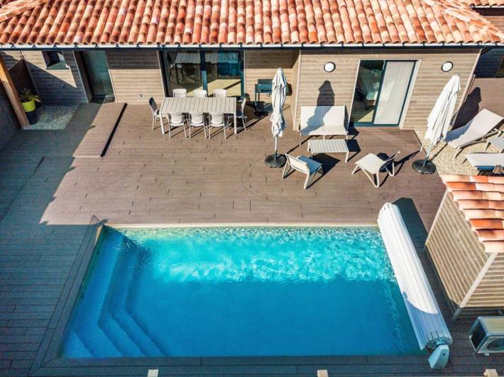 Villa pour 6 personnes, avec piscine et terrasse ainsi que sauna et jardin à Lecci - 3