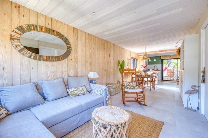 Maison de vacances pour 4 personnes, avec balcon et vue sur le lac en Gironde - 4