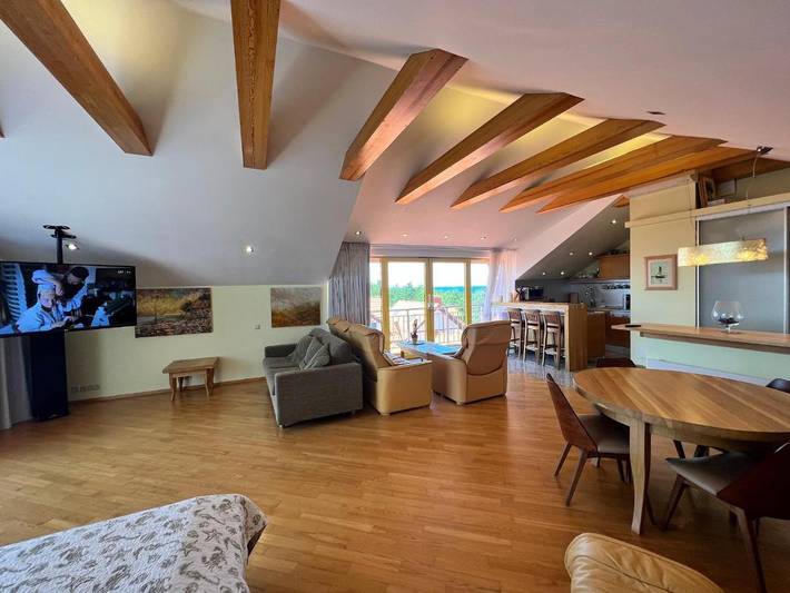 Apartament wakacyjny dla 2 osób, z balkon w Mierzeja Kurońska