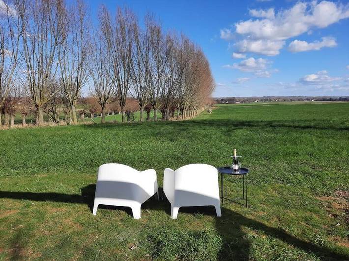 Gîte pour 2 personnes, avec terrasse et vue à Zingem - 3