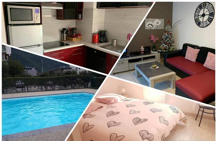 Appartement de vacances pour 5 personnes, avec jardin ainsi que vue et piscine - 1
