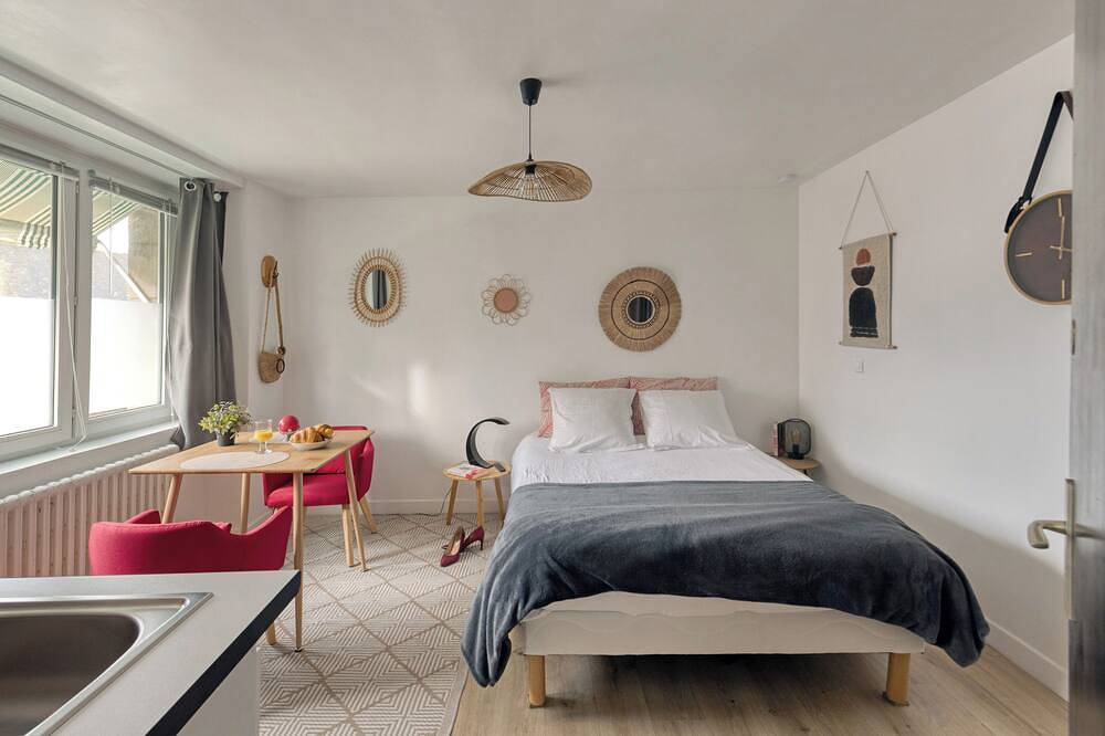 Appartement entier, Studio Le Coquet : lumineux et confortable en plein centre-ville- Grand lit in Lannion, Ceinture Dorée