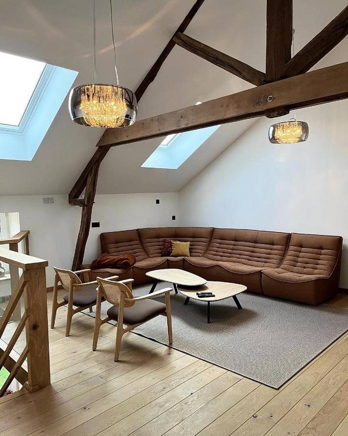 Maison de campagne pour 9 personnes, avec Terrasse et Jardin ainsi que Sauna et Vue dans Resteigne