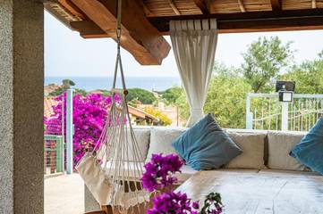 Villa pour 6 personnes, avec vue et jardin à Costa Rei