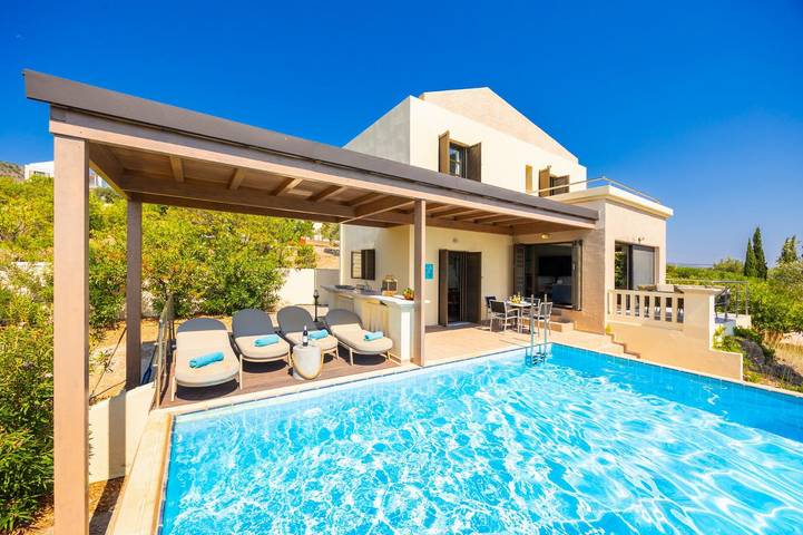 Ferienhaus für 4 Personen, mit Balkon und Terrasse sowie Garten