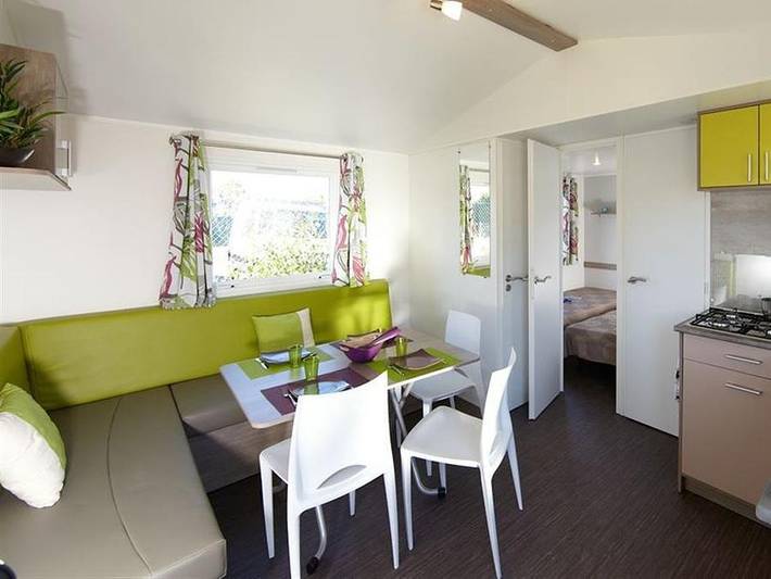 Camping Le Mas des Lavandes - Mobilheim 6 personen - Classic 3 Zimmer S - nicht klimatisiert in Sérignan, Mittelmeerküste (Frankreich)