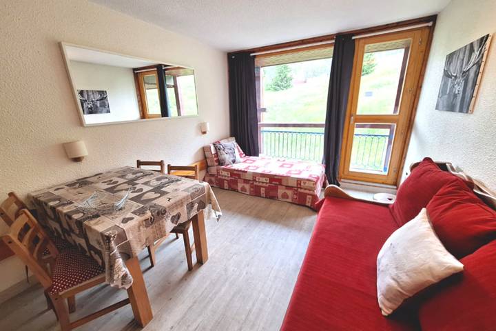 Gîte pour 4 personnes, avec balcon, adapté aux familles dans Arc 1800 - 2