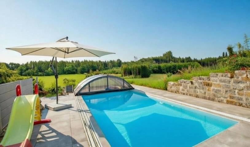 Ferienwohnung für 5 Personen, mit Ausblick und Pool sowie Garten in Neukirch - 3