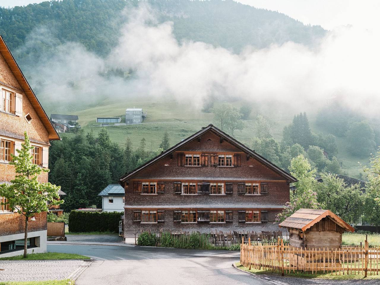 Denkmalgeschütztes Haus im idyllischen Mellau - Nazes Hus - Doppelzimmer Mörzelspitze in Mellau, Bregenzerwald