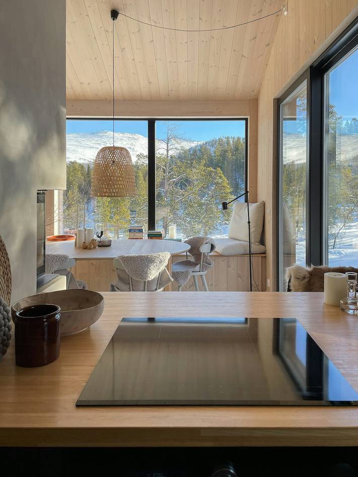 Architektonisch gestaltete Hütte von Jotunheimen in Jotunheimen