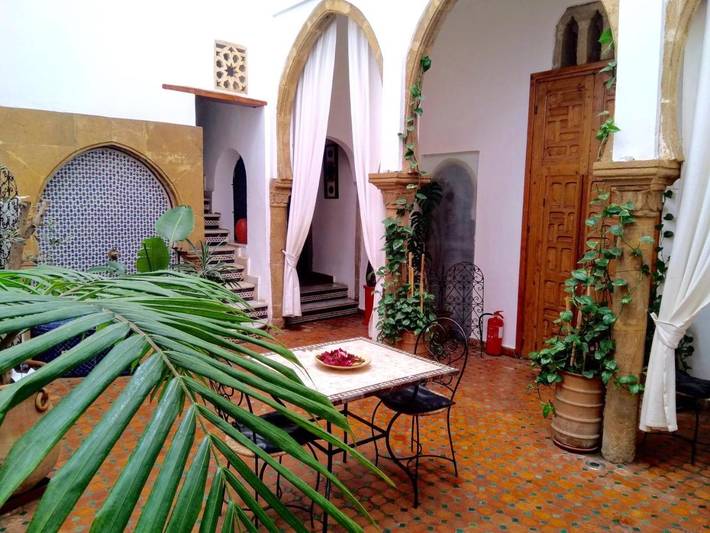 Riad pour 3 personnes, avec terrasse à Rabat