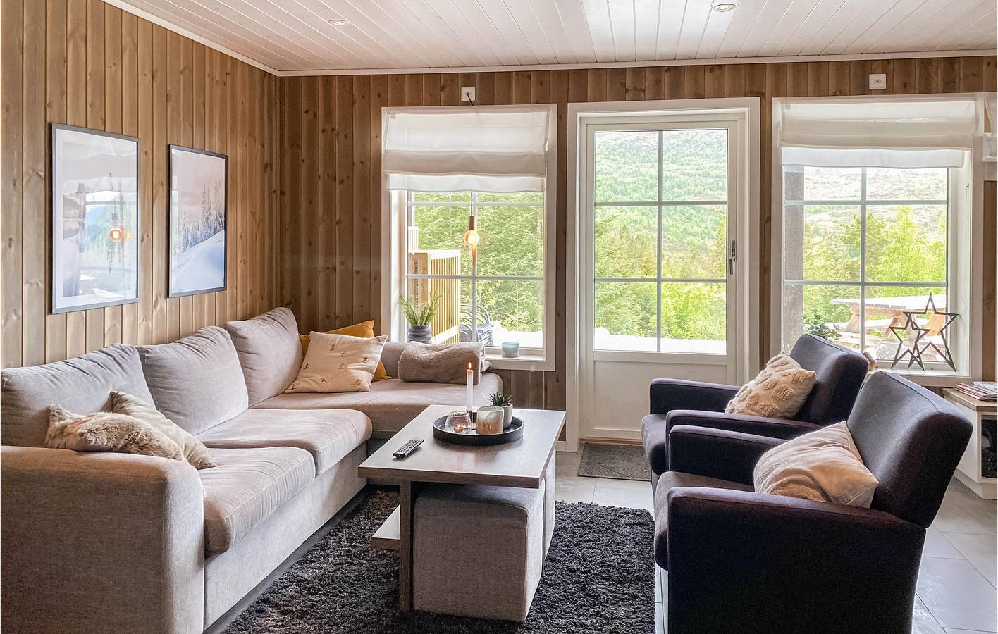 Ferienhaus für 6 Personen mit Ausblick in Eid