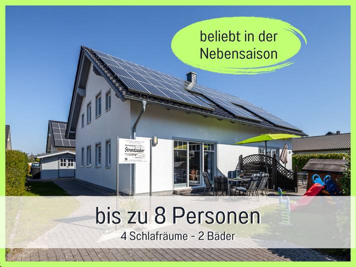 Chalet für 8 Personen, mit Terrasse und Garten auf Fehmarn