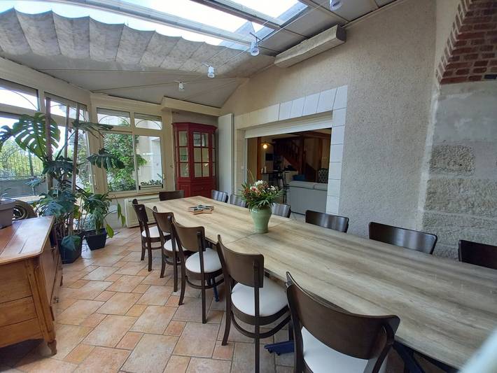 Gîte pour 12 personnes, avec terrasse ainsi que jacuzzi et jardin, animaux acceptés près des Châteaux de la Loire - 4