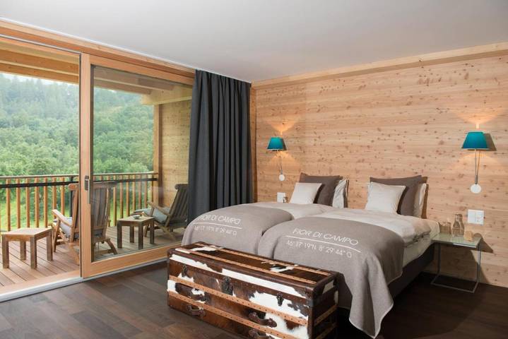Hôtel pour 6 personnes, avec sauna ainsi que vue et jardin, animaux acceptés à Campo
