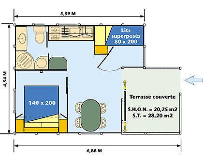 Bungalow pour 4 personnes, avec jardin ainsi que terrasse et piscine sur l' Île de la Réunion - 2