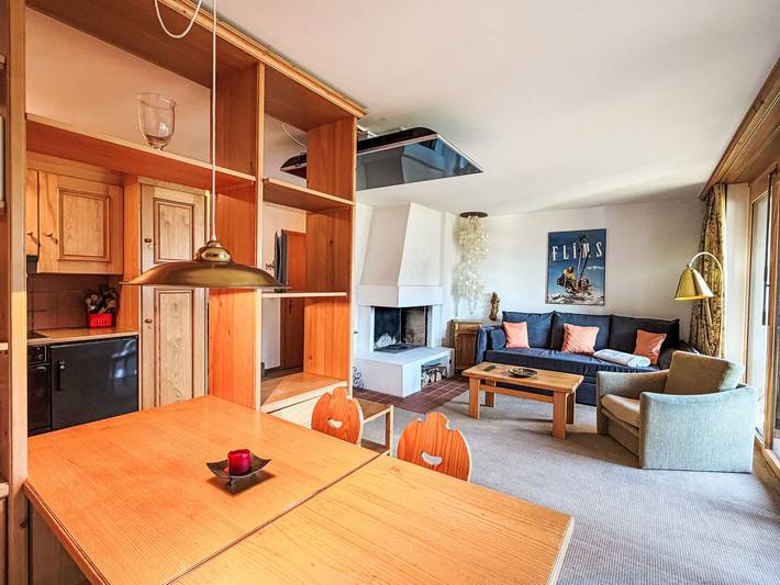 Ferienwohnung für 4 Personen, mit Balkon und Ausblick in Laax
