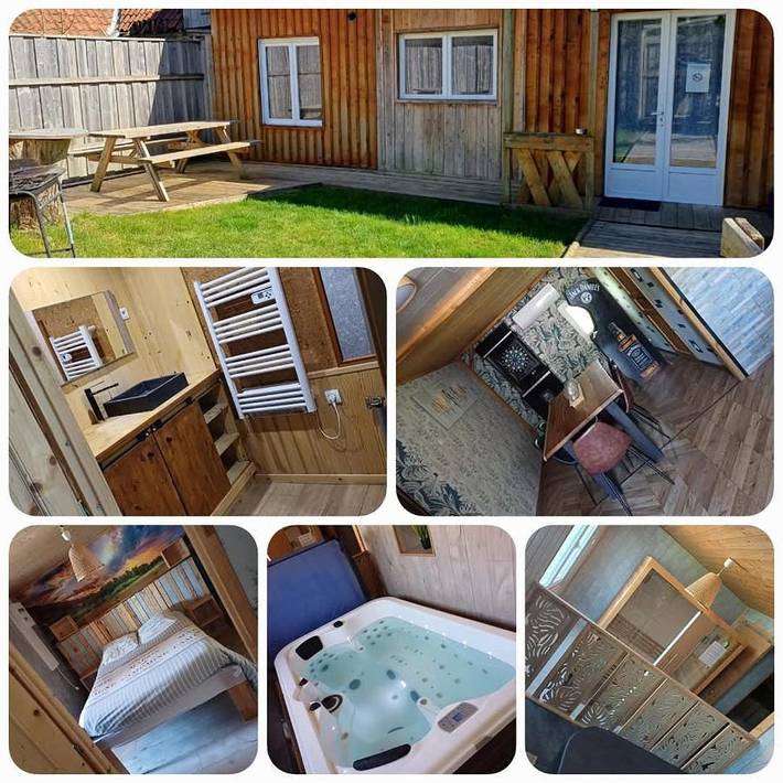 Gîte pour 4 personnes, avec jardin ainsi que sauna et jacuzzi, animaux acceptés à Tilques