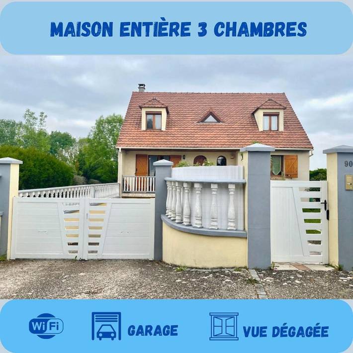 Location de vacances pour 6 personnes, avec Terrasse ainsi que Jardin et Vue à Breuillet (Essonne)