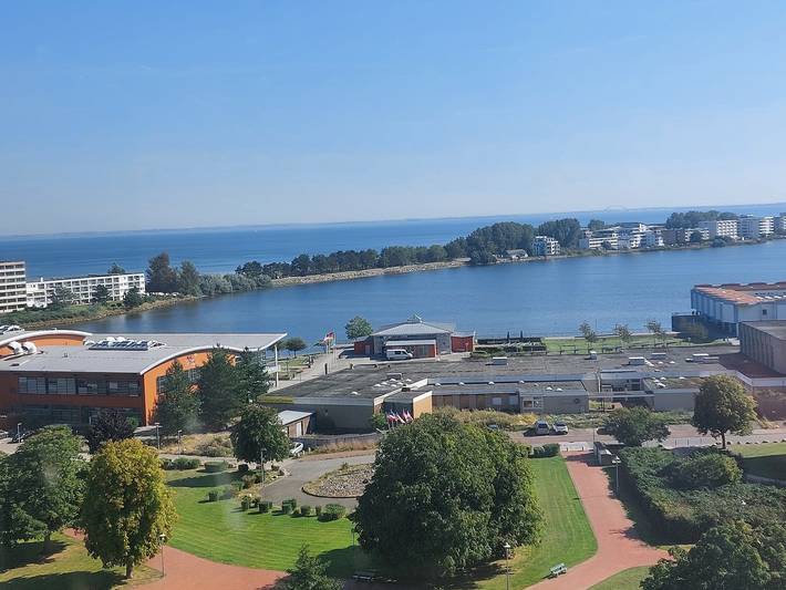Ferienwohnung für 3 Personen, mit Balkon und Garten sowie Seeblick in Heiligenhafen