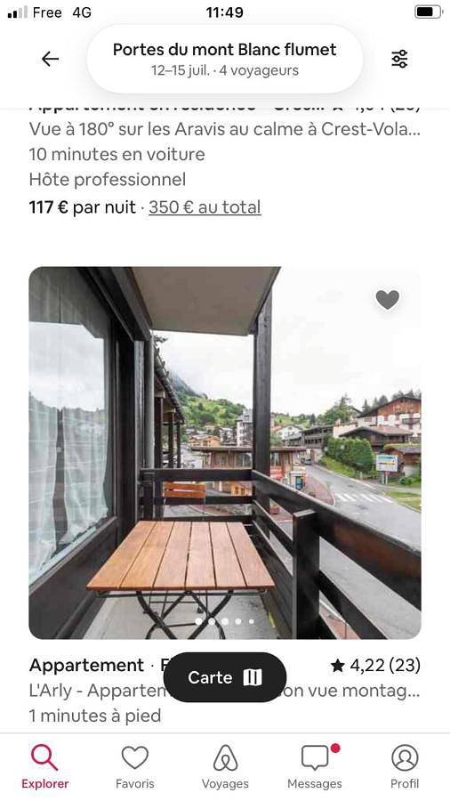 Gîte pour 4 personnes, avec vue et balcon dans Office De Tourisme De Flumet - 3