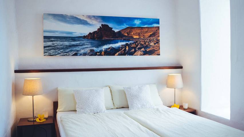 Ferienhaus 'Casa Margarita 2' mit Bergblick, 2 Terrassen und Wlan in Mala, Haría