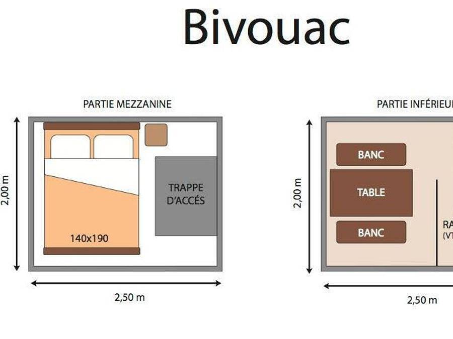 Camping La Saline - Tienda de lona y madera 2 personas - Vivac (sin instalaciones sanitarias) in Arc-et-Senans, Doubs (desambiguación)