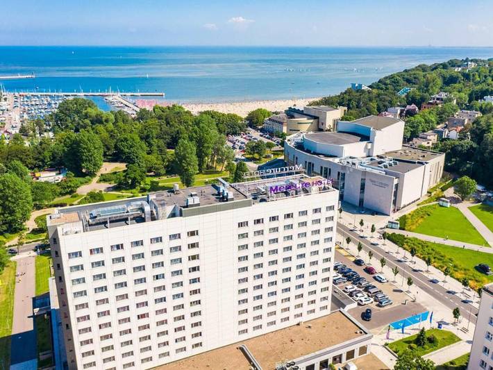 Hotel dla 2 osób, z taras i widok oraz basen i sauna w Gdynia