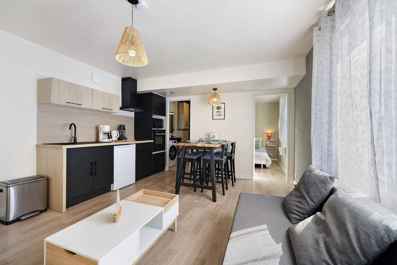 Casa de vacaciones «L’Œillet Rouge» con terraza privada y Wi-Fi in Saint-Jean-de-Monts, Vandea
