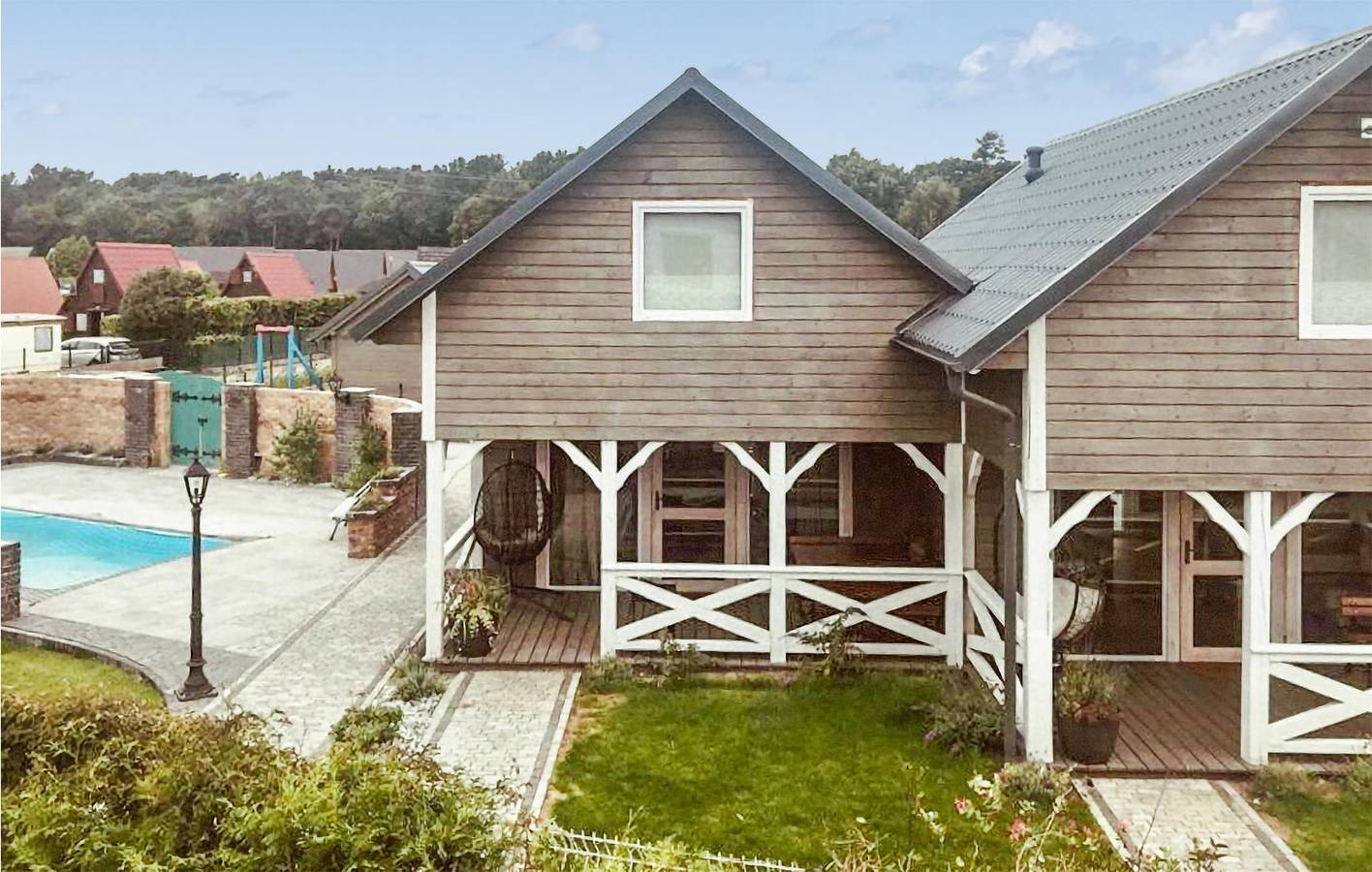 Ferienhaus für 6 Personen mit Pool in Karwia, Polnische Ostsee