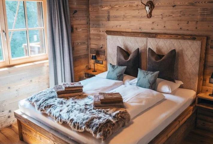 Hütte für 4 Personen, mit Terrasse und Sauna, mit Haustier in Scharnitz